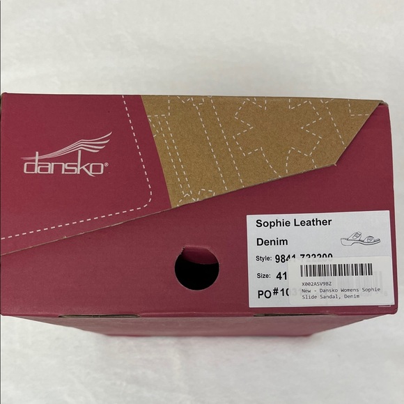 🤩NEW Dansko Women's Sophie Slide Sandal - Blue Denim🤩 - Picture 14 of 15
